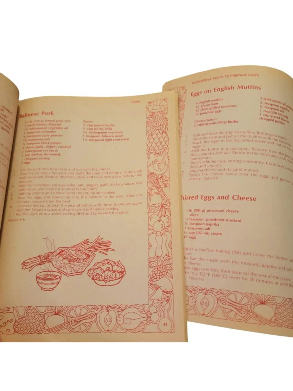 Vintage Cookbook Lot 70s 80s Retro Home Decor Kitchen Bake Cook Book Recipe Food